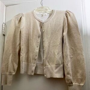 Crewcuts Shimmering gold Cardigan